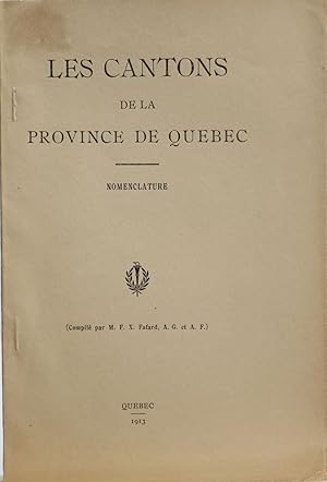 Les cantons de la province de Québec. Nomenclature