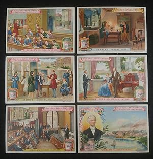 6 Bilder, komplette Serie: Aus dem Leben Liebig's. Sanguinetti=737, 1903.