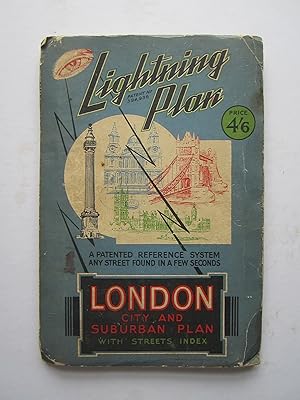 Lightning Plan Patent No. 394936: London  City and Suburban Plan with Street Index.