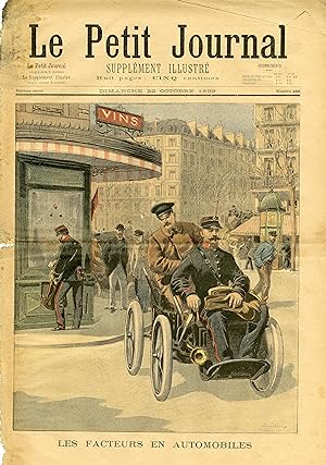 "LE PETIT JOURNAL N°466 du 22/10/1899" LES FACTEURS EN AUTOMOBILES / CORRIDA TRAGIQUE AUX ENVIRON...