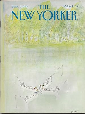 The New Yorker September 7, 1987 J.J. Sempe Cover, Complete Magazine