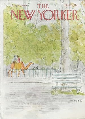 The New Yorker August 13, 1979 James Stevenson FRONT COVER ONLY