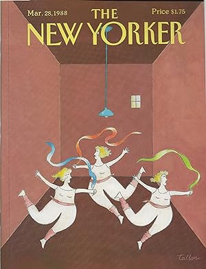 The New Yorker March 28, 1988 Robert Tallon Cover, Complete Magazine