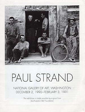 Paul Strand. National Gallery of Art, Washington: December 2, 1990-February 3. 1991 [Exhibition C...