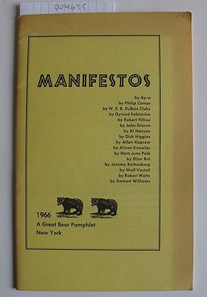 Manifestos | A Great Bear Pamphlet