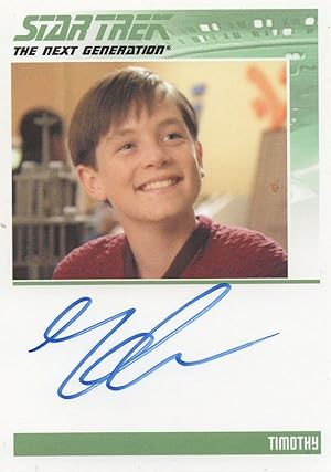 Joshua Harris as Timothy Star Trek Hand Signed Autograph Photo Card