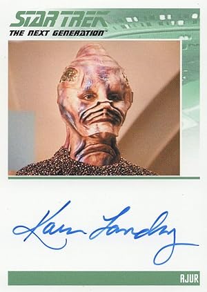 Karen Landry as Ajur Star Trek Hand Signed Autograph Photo Card