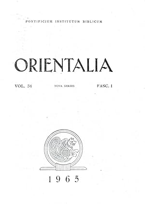 Orientalia - Vol. 34 fasc. 1