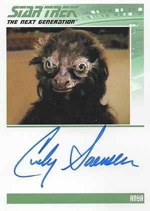 Cindy Soternson as Anya Star Trek Hand Signed Trading Autograph Card