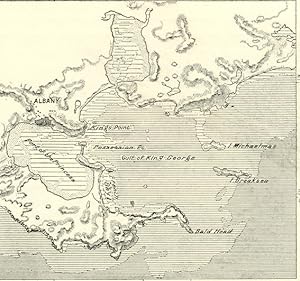 Antique Print of King George Sound on the southern coast of Western Australia
