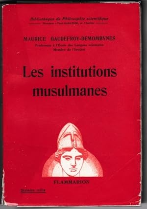 Les Institutions musulmanes