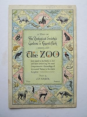 A Map of the Zoological Societys Gardens in Regents Park  commonly called  The Zoo.