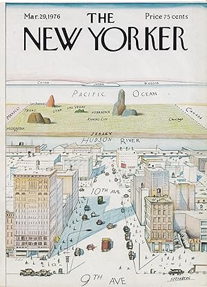 View of the World from 9th Avenue; The New Yorker Magazine cover March 29, 1976