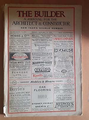 The Builder A Journal for the Architect and Constructor New Years' Double Number January 11th 1929
