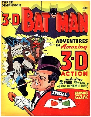 3-D Bat Man Adventures in Amazing 3-D Action / Special Batman's Own 3D Glasses