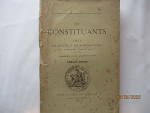 Révolution - Les Constituants, liste des Députés et des Suppléants élus à l' Assemblée constituan...