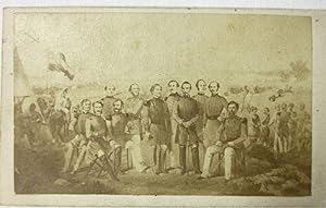 DAVIS AND HIS OFFICERS AT BULL RUN, 1861