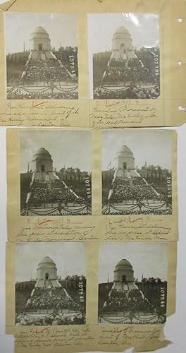 TEN PHOTOGRAPHS COMMEMORATING THEODORE ROOSEVELT'S DEDICATION OF THE McKINLEY NATIONAL MEMORIAL I...