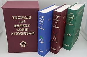 TRAVELS WITH ROBERT LOUIS STEVENSON: An Inland Voyage; Across The Plains; In The South Seas. [Box...