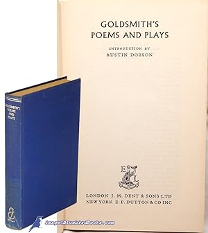 Goldsmith's Poems and Plays (Everyman's Library #415)