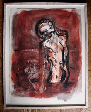 Original, paint on paper. "The drowning reflection".