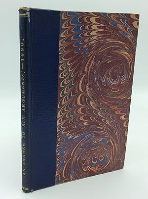 AN ANSWER TO SIX ARGUMENTS PRODUCED BY DU-PIN to Prove that Passage in Josephus in which There is...