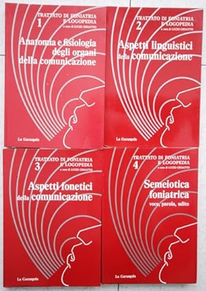 trattato di foniatria e logopedia in 4 vol