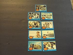 9 Vintage Star Wars Cards Blue Series 1977 #23-29, 31-32
