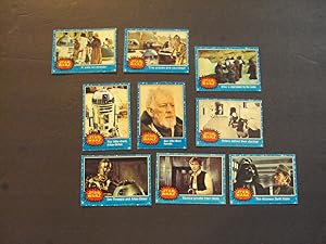 9 Vintage Star Wars Cards Blue Series 1977 #2-4, 6-7, 9, 11-13