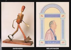 David King: Striders Mixed Media Sculptures & Melanie McKim: Visual Biographies Color Pencil Draw...