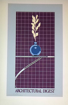 Architectual Digest. (Cytisus) . First edition of the serigraph. Signed.