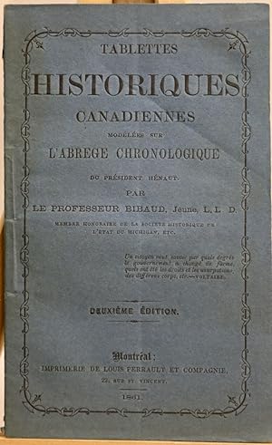Tablettes historiques canadiennes