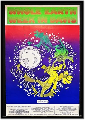 Original Psychedelic Poster for "Whole Earth Week in Davis" [1970]