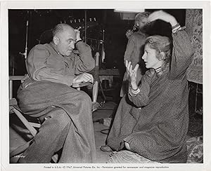 Letter from an Unknown Woman (Original photograph of Max Ophüls and Joan Fontaine on the set of t...