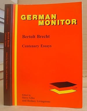 Bertolt Brecht - Centenary Essays