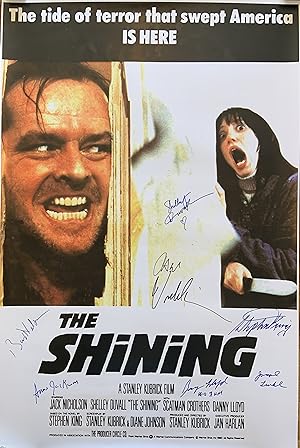The Shining (Signed Movie Poster by Stephen King, Jack Nicholson and 5 others))