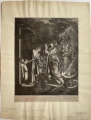 Antique print, engraving | Mocking of Ceres (de godin Ceres), published 1610, 1 p.
