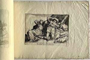 7 Antique prints, engraving | Bloemaert: Otia delectant [10-16], published ca. 1630, 7 pp.