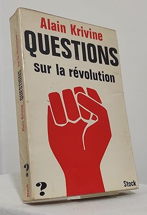 Questions sur la révolution