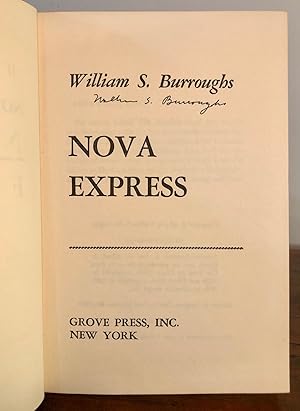 Nova Express - SIGNED First Edition with Dust Jacket