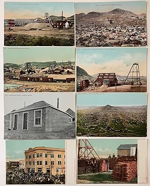 Collection of Eight Color Tonopah and Goldfield Nevada Postcards