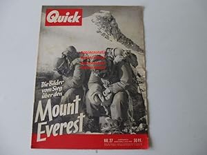 Zeitschrift Quick Nr.27 05.Juli1953 Die Bilder vom Sieg über den Mount Everest