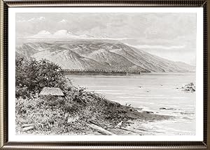The Sierra Nevada de Santa Marta at Punta Tapias in Colombia,1894 Antique Print
