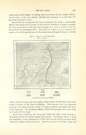 1894 Antique Map of The mouths of the Magdalena River