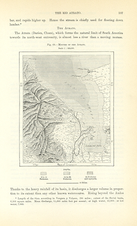 1894 Antique Map of The mouths of the Atrato River