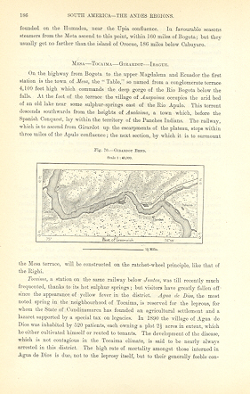 1894 Antique Map of The Girardot Bend
