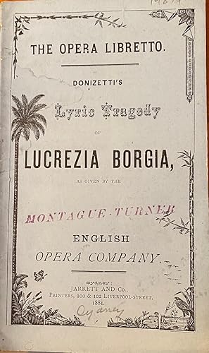 Lucrezia Borgia. Libretto