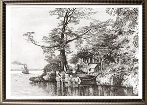 1894 Antique Print of the Sogamosa Confluence on the Magdelan in Colombia