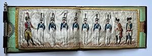 Crafts 19th century | 19th century needlebook (naaldenboekje) with soldiers holding needles as we...
