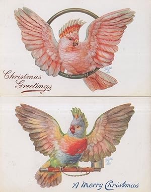 Pretty Polly 2x Antique Tucks Oilette Old Rare Postcard s